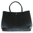 HERMES(エルメス) サイズ:- ガーデンパーティPM ネゴンダ D刻印 SV金具 シルバー金具 トートバッグ レザーバッグ ブラック【中古】【程度A】【カ...