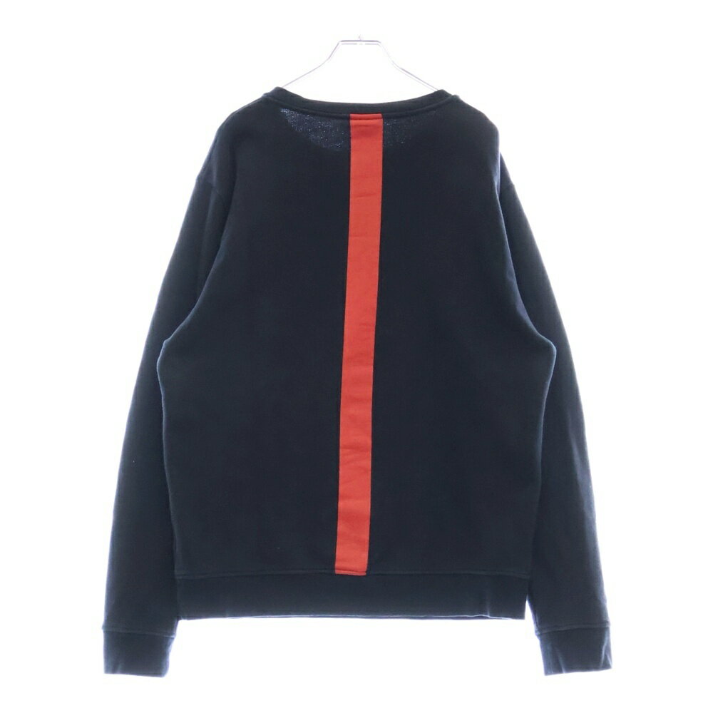 MARCELO BURLON(マルセロバーロン) サイズ:M フロントスカルプリント クルーネックスウェットシャツ トレーナー ブラック【中古】【程度B】【カラーブラック】【オンライン限定商品】