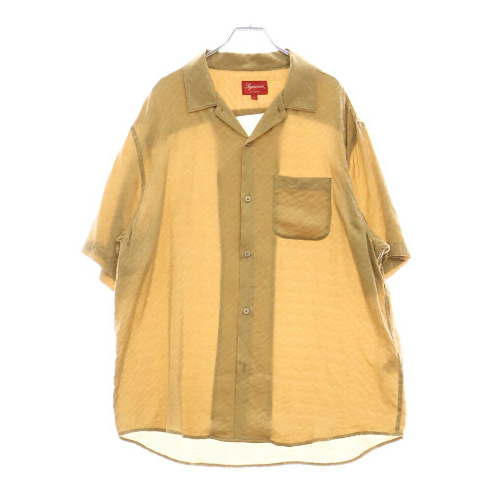 SUPREME(ץ꡼) :L 22SS Tonal Monogram Silk S/S Shirt ȡʥ Υ ...