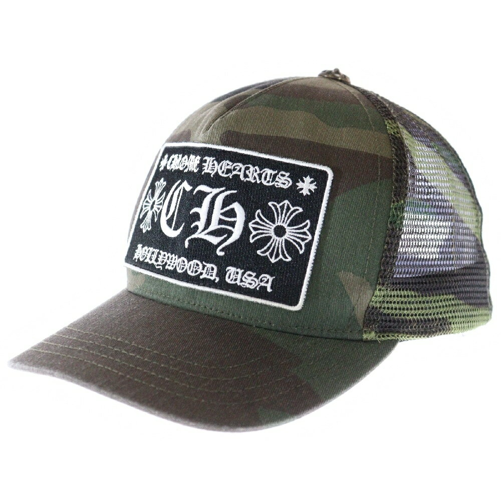 CHROME HEARTS(クロムハーツ) サイズ:OS TRUCKER CAP CHパッチ メッシュトラッカーキャップ 帽子 カーキ【中古】【程度B】【カラー...