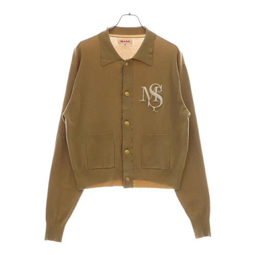 MASU(エムエーエスユー) サイズ:48 25SS M.S. CREST CARDIGAN 胸ロゴ
