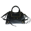 BALENCIAGA(バレンシアガ) サイズ:- ネオクラシック シティ スモール 2WAYバッグ ハンドバッグ ショルダーバッグ ブラック ゴールド金具 レザー 638521【中古】【程度A】【カラーブラック】【取扱店舗BRING渋谷ANNEX店】