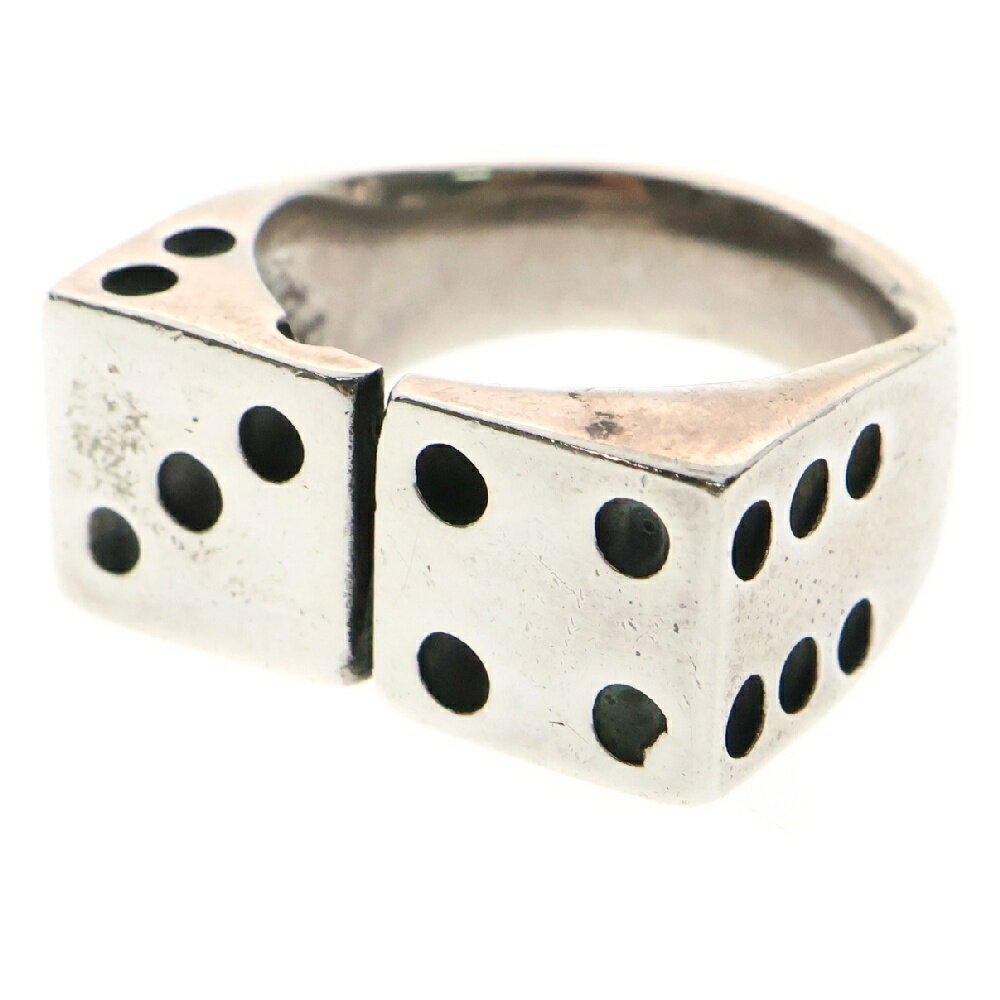 ALEX STREETER(アレックスストリーター) サイズ:19.0号 Lucky Seven Ring ラッキーセブン ダイス リング 指輪 19号 シルバー【中古】【程度B】【カラーシルバー】【取扱店舗OneStyle原宿店】