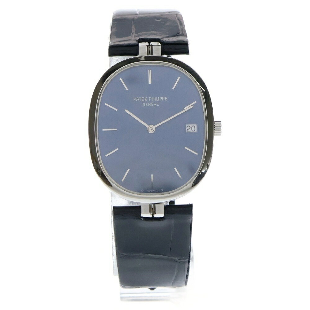 PATEK PHILIPPE(パテックフィリップ) ゴールデンエリプス 青文字盤 ステンレス クォーツ SS/QZ 3930A メンズ 腕時計【中古】【程度A】【カラーブルー】【取扱店舗WASTE_NOT名古屋店】