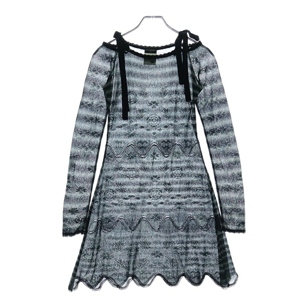 大きめリボンが可愛い♪ CHANEL ワンピース コットン ニット 楽天市場】リボン(ブランドシャネル)(ワンピース|レディース