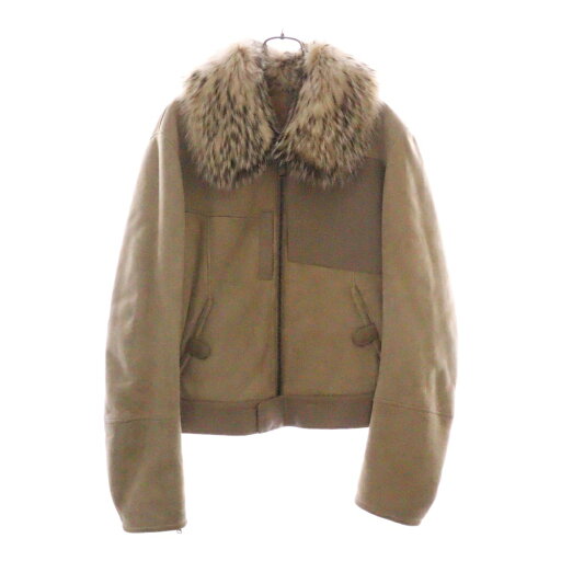 GUCCI(グッチ) サイズ:S トムフォード期 アナグマファー ボンバー レザー ムートン ジャケット ベージュ 116474 XS022【中古】【程度B】【カラーベージュ】【オンライン限定商品】 GUCCI(グッチ) サイズ:S トムフォード期 アナグマファー ボンバー レザー ムートン ジャケット ベージュ 116474 XS022【中古】【程度B】【カラーベージュ】【オンライン限定商品】