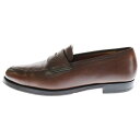Crockett&Jones(クロケットアンドジョーンズ) サイズ:UK8.0 ビームス別注 MAINE コイン ボストン ローファー ブラウン【中古】【程度B...