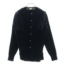 COMME des GARCONS(コムデギャルソン) サイズ:XS 19SS ドッキングポリエステルニットカーディガン レディース GC-N008 ブラック【中古】【程度B】【カラーブラック】【オンライン限定商品】