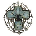 MFM(エムエフエム) LARGE CROSS BELT BUCKLE ラージ クロス スパイダー ベルトバックル ライトブルー/シルバー【中古】【程度B】【カ...