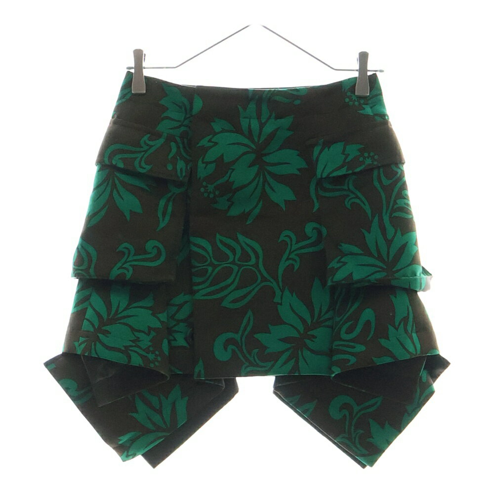 Sacai(サカイ) サイズ:1 24SS Floral Print Skirt フローラルプリント