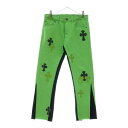 CHROME HEARTS(クロムハーツ) サイズ:31 ×GALLERY DEPT クロスパッチ501デニムパンツ グリーン【中古】【程度B】【カラーグリーン...