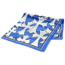 CHROME HEARTS(クロムハーツ) CH SILK SCARF スモールCHクロスプリントシルクスカーフ ホワイト/ブルー【中古】【程度A】【カラーホワイト】【取扱店舗BRING心斎橋店】