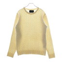 ESTNATION(エストネーション) サイズ:M ウールアクリル クルーネックニットセーター ホワイト 52-200-12-090102【中古】【程度B】【カ...