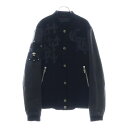 CHROME HEARTS(クロムハーツ) サイズ:M LETTERMAN JACKET クロスパッチ レターマン ジャケット スタジャン ブラック【中古】【程度A】【カラーブラック】【取扱店舗OneStyle原宿店】