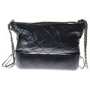 CHANEL(シャネル) サイズ:- ガブリエル ドゥ シャネル ココマーク ラムスキン チェーンショルダーバッグ ブラック レディース【中古】【程度B】【カラーブラック】【取扱店舗BRING京都河原町店】
