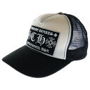CHROME HEARTS(クロムハーツ) TRUCKER CAP トラッカーキャップ CHパッチクロスボール付メッシュキャップ 帽子 ブラック/ホワイト【中古】【程度B】【カラーホワイト】【取扱店舗BRING心斎橋店】