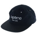 SUPREME(シュプリーム) 18SS Corduroy Classic Logo コーディロイ ロゴ刺繍 キャップ ブラック【中古】【程度B】【カラーブラック】【取扱店舗BRING福岡天神店】
