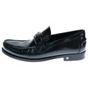 LOUIS VUITTON(ルイヴィトン) サイズ:5.5 LVイニシャル メジャー レザー ローファー 1A7VYW ブラック【中古】【程度B】【カラーブラック】【オンライン限定商品】