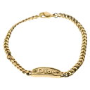 DIOR(ディオール) ロゴプレート チェーンブレスレット ゴールド【中古】【程度B】【カラーゴールド】【取扱店舗渋谷】