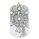 CHROME HEARTS(クロムハーツ) D/TAG LRG GOD BLESS THE WORLD ラージゴッド ブレス ザ ワールド ドッグタグ ネックレ...