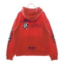 CHROME HEARTS(クロムハーツ) サイズ:L ×MATTY BOY SWTSHRT PPO U HD PLVR MATTY RED マッティボーイチョンパープリテンスプルオーバーフーディ パーカー レッド【中古】【程度B】【カラーレッド】【取扱店舗BRINGアメリカ村店】