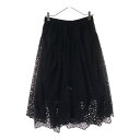 Vivienne Westwood Red Label(ヴィヴィアンウエストウッドレッドレーベル) サイズ:0 24SS レースフレアスカート 16-12-241010 ブラック レディース【中古】【程度B】【カラーブラック】【オンライン限定商品】