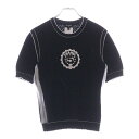 CHANEL(シャネル) サイズ:34 スパンコール ココマーク ニット地 半袖クルーネックTシャツカットソー レディース ブラック P74144K10654【中古】【程度A】【カラーブラック】【取扱店舗BRING福岡天神店】