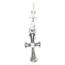 CHROME HEARTS(クロムハーツ) BBY F PPRCHN ベイビーファットクロス ドロップピアス シルバー BCA090【中古】【程度B】【カラーシルバー】【取扱店舗BRING福岡天神店】