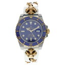 CHROME HEARTS(クロムハーツ) ×ROLEX サブマリーナデイト CHXエクストラファンシーリンククリップブレスレット腕時計 Ref.116613L...