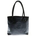 CHROME HEARTS(クロムハーツ) FS TOTE FSトート クロスパッチ付きレザートートバッグ ブラック【中古】【程度B】【カラーブラック】【取扱店...