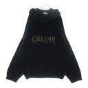 CELINE(セリーヌ) サイズ:L Chain Hooded Sweater in Wool 2AG74430U チェーンロゴデザイン ウールフーディ パーカー ブラック【中古】【程度B】【カラーブラック】【オンライン限定商品】