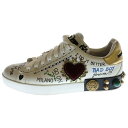 DOLCE & GABBANA(ドルチェアンドガッバーナ) サイズ:9 Portofino スタッズ装飾レザーローカットスニーカー ホワイト CS1759【中古】【程度B】【カラーホワイト】【取扱店舗BRINGアメリカ村店】