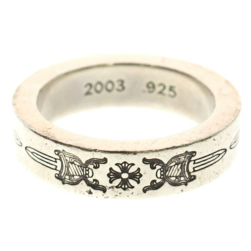 CHROME HEARTS(クロムハーツ) サイズ:18.5号 6mm SPACER DAGGER 6mmスペーサーリング ダガー シルバー BCA335【中古】【程度B】【カラーシルバー】【取扱店舗BRING仙台店】