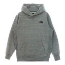 THE NORTH FACE(ザノースフェイス) サイズ:M SQUARE LOGO HOODIE NT61835 スクエア ロゴ フーディ パーカー グレー【中古】【程度B】【カラーグレー】【オンライン限定商品】