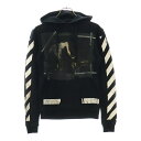 OFF-WHITE(オフホワイト) サイズ:XXS 16SS Caravaggio Hoodie カラヴァッジョ プルオーバースウェットパーカー フーディー ブラック【中古】【程度A】【カラーブラック】【オンライン限定商品】