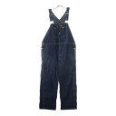 Dickies(ディッキーズ) STONEWASHED INDIGO BIB OVERALL ワンポイントロゴ オーバーオール インディゴ【中古】【程度B】【カ...