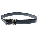 CHROME HEARTS(クロムハーツ) サイズ:32 BLT ROLLER 3PC 3PC ケルティックローラーバックル レザーベルト ブラック/シルバー【...