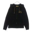 WACKO MARIA(ワコマリア) サイズ:M バックプリント コットンジップアップパーカー ブラック【中古】【程度B】【カラーブラック】【オンライン限定商品】