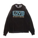 SAINT MICHAEL(セントマイケル) サイズ:XXL 24AW LS TEE LOVE ヴィンテージ加工 LOVEプリントクルーネック長袖カットソー Tシャツ グレー SM-YS1-0000-014【中古】【程度B】【カラーグレー】【取扱店舗BRING梅田茶屋町店】