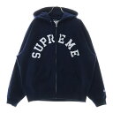 SUPREME(シュプリーム) サイズ:L 24SS Champion Zip up Hooded Sweatshirt チャンピオン カレッジロゴ フーデッド ジップアップパーカー ネイビー【中古】【程度B】【カラーネイビー】【取扱店舗BRING THRIFT CLOSET 湘南平塚店】
