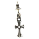 CHROME HEARTS(クロムハーツ) BBY F PPRCHN ベイビーファットクロス ドロップピアス シルバー BCA090【中古】【程度B】【カラーシルバー】【取扱店舗OneStyle原宿店】