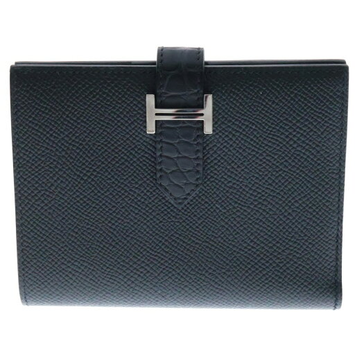 HERMES(エルメス) ベアン コンパクトタッチ ヴォーエプソン アリゲーター レザー ウォレット 二つ折り財布 ブラック B刻印 シルバー金具【中古】【程度A】【カラーブラック】【取扱店舗BRING京都河原町店】 HERMES(エルメス) ベアン コンパクトタッチ ヴォーエプソン アリゲーター レザー ウォレット 二つ折り財布 ブラック B刻印 シルバー金具【中古】【程度A】【カラーブラック】【取扱店舗BRING京都河原町店】