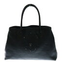 CHROME HEARTS(クロムハーツ) TOTE W SNP BS FLUER BS フレアトート BSフレアレザーパッチトートバッグ ブラック【中古】【程...