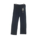 CHROME HEARTS(クロムハーツ) サイズ:XS ×KYOSUKE HIMURO OLD Dagger Sweat pants オールド 氷室京介 ダガープリント ロゴ スウェットパンツ ブラック レディース【中古】【程度B】【カラーブラック】【取扱店舗渋谷】