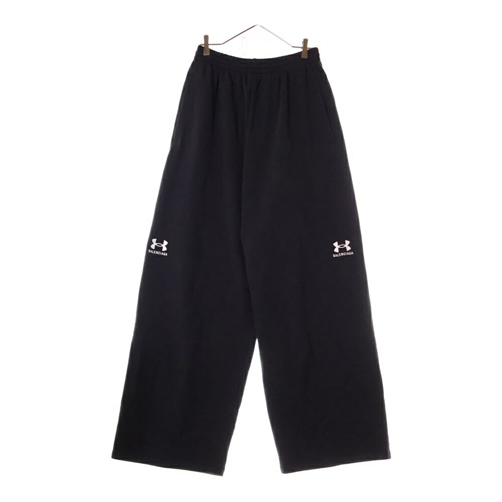 国内発 BALENCIAGA ロゴピンクシルク伸縮ウエストワイドパンツ 9225f240004-1.jpg