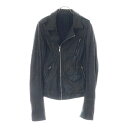Rick Owens(リックオウエンス) サイズ:XS STOOGES BIKER JKT ストゥージスバイカージャケット スタッズダブルライダースジャケット RU8764/LST ブラック【中古】【程度A】【カラーブラック】【取扱店舗BRING渋谷ANNEX店】