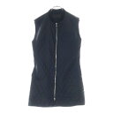 CHROME HEARTS(クロムハーツ) サイズ:XS PAPA パパ バッククロスパッチ ロングキルティングベスト ブラック【中古】【程度A】【カラーブラック】【取扱店舗OneStyle新宿店】