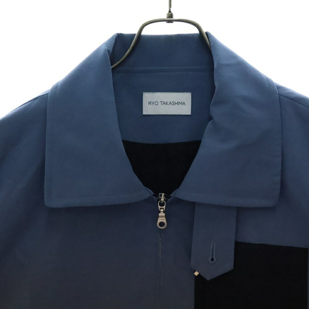 RYO TAKASHIMA(リョウ タカシマ) サイズ:L 19SS Short Length Jacket 2nd ショートレングスジャケット ブルー 101905002【中古】【程度B】【カラーブルー】【オンライン限定商品】
