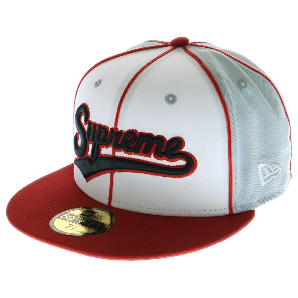SUPREME(シュプリーム) サイズ:7 1/2 25SS ×New Era Piping Script Logo Cap ニューエラ ベースボールキャップ ...