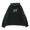 SAINT MICHAEL(セントマイケル) サイズ:L 24AW HOODIE RIBON SAINT リボン セント ロゴ フーディー プルオーバー スウェット パーカー グリーン SM-YS1-0000-040【新古品/中古】【程度S】【カラーグリーン】【取扱店舗BRING札幌店】